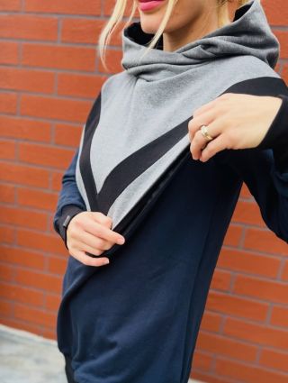 Dámská kojicí mikina se skrytými zipy ATLANTIC POSEIDON z české dílny, která myslí na pohodlí, styl i praktičnost. 💙 Proč...